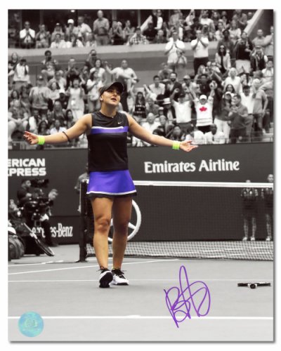 Bianca Andreescu Autographed Signed 2019 US Open Tennis Match Point Spotlight 8x10 Photo 