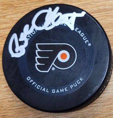 Bill Clement Autographed Signed Philadelphia Flyers Game Hockey Puck - Autographs