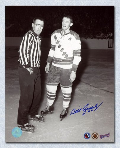Bill Gadsby Autographed Signed New York Rangers 8x10 Photo