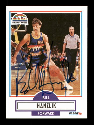 Bill Hanzlik Autographed 1990-91 Fleer Card #49 Denver Nuggets #167401