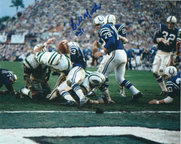 Bill Mathis Autographed Signed 8X10 New York Jets Photo - Autographs
