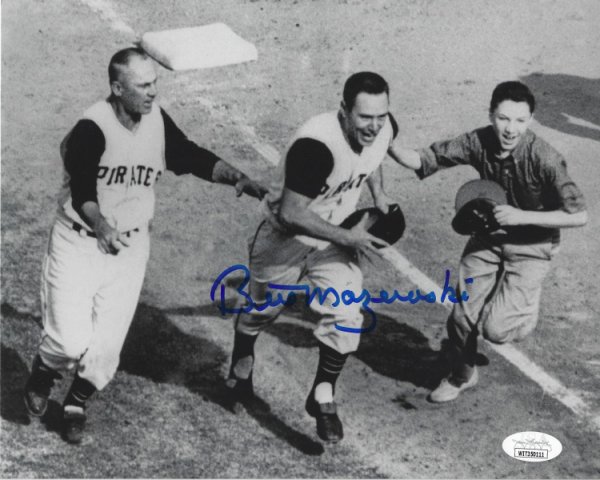 Bill Mazeroski Autographed Signed 8X10 Pittsburgh Pirates Photo JSA Witnessed - Autographs