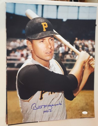 Bill Mazeroski Autographed Signed Pittsburgh Pirates 11X14 Photo JSA Witnessed - Autographs 