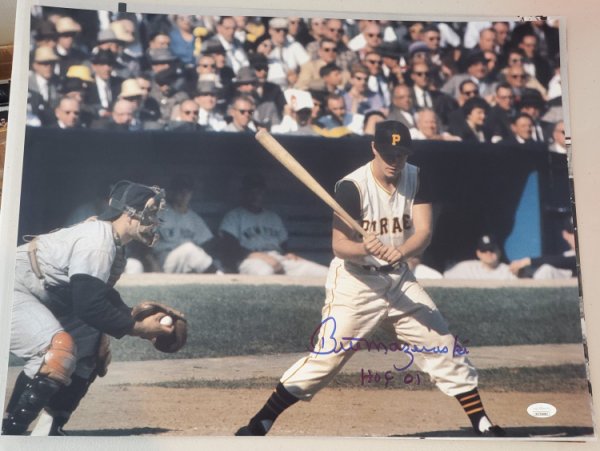Bill Mazeroski Autographed Signed Pittsburgh Pirates 11X14 Photo JSA Witnessed - Autographs 