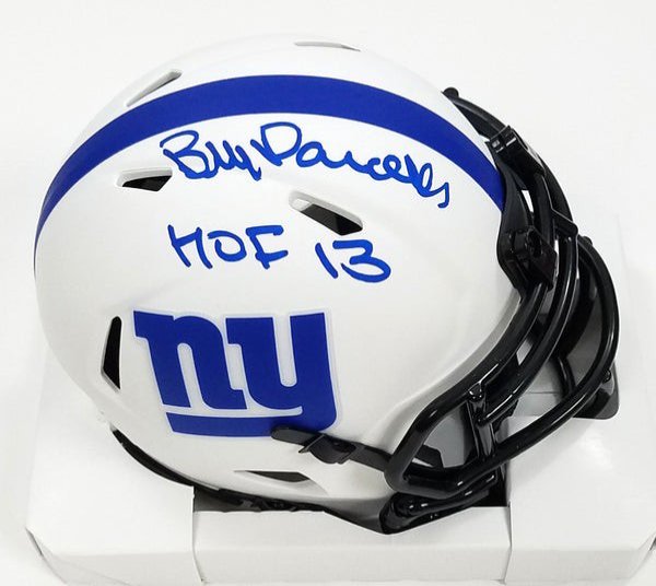 Bill Parcells Autographed Signed New York Giants Lunar Eclipse Mini Helmet W/ HOF 13 Beckett Witnessed 