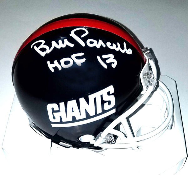 Bill Parcells Autographed Signed New York Giants Riddell Mini Helmet W/ HOF 13 Beckett Witnessed 
