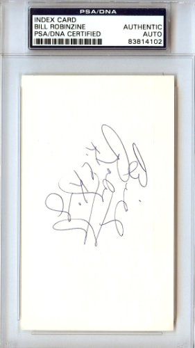 Bill Robinzine Autographed 3X5 Index Card Kansas City Kings PSA/DNA