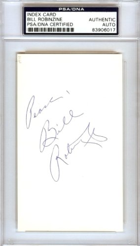 Bill Robinzine Autographed Signed 3X5 Index Card Kansas City Kings, Depaul Blue Demons "Peace" PSA/DNA 
