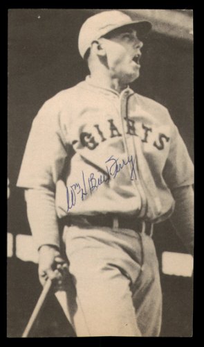 Bill Terry Autographed 4X6 Magazine Page Photo New York Giants #213665