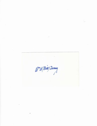 Bill Terry Autographed Signed HOF 3X5 Index Card - Autographs