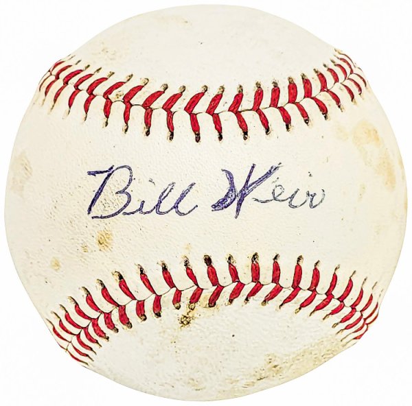 Bill Weir Autographed Signed Official Wilson Baseball Boston Braves Vintage Signature Beckett Beckett Qr #Bh039014 