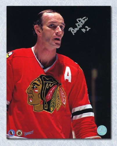 Bill White Autographed Signed Chicago Blackhawks Half Body Portrait 8x10 Photo