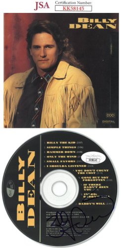 Billy Dean Autographed Signed 1991 Capitol Records Album CD w/ Cover & Case- JSA #KK58145 
