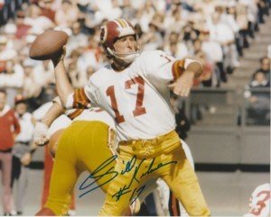 Billy Kilmer signed Washington Redskins 8x10 Photo