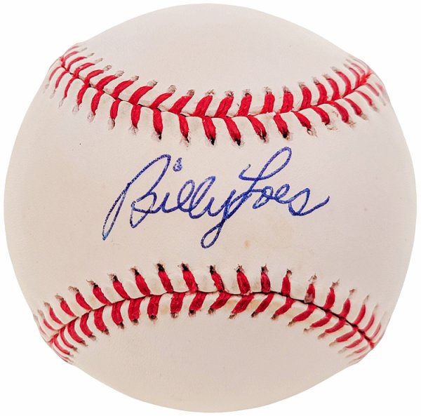 Billy Loes Autographed Official Nl Baseball Brooklyn Dodgers Beckett Beckett