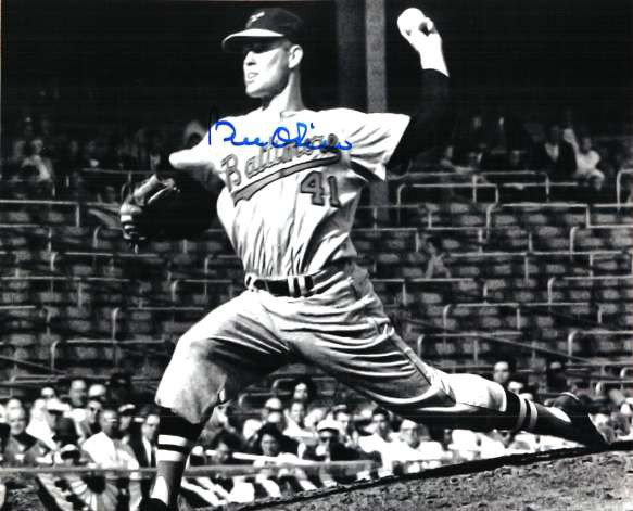 Billy O'dell Autographed Signed Photo Baltimore Orioles - Autographs 