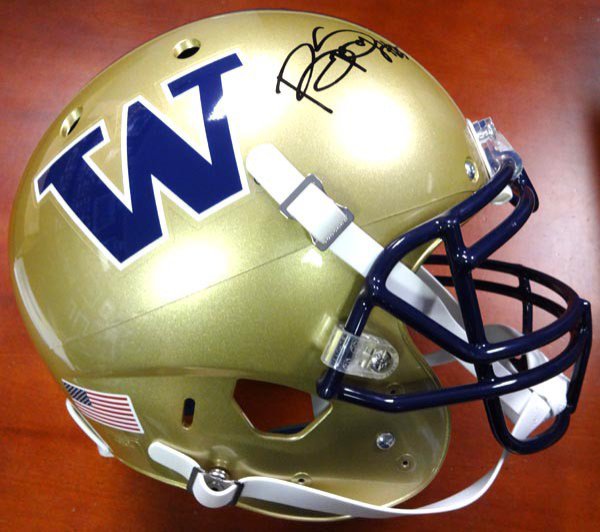 Bishop Sankey Autographed Signed Schutt Uw Huskies Full Size Authentic Helmet Mcs Holo #40373 