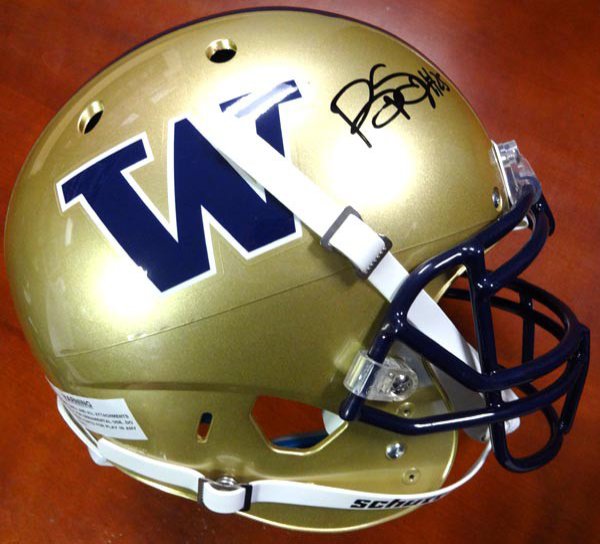 Bishop Sankey Autographed Signed Schutt Uw Huskies Full Size Authentic Helmet Mcs Holo #40374 