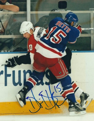 Blair Betts Autographed Signed 8X10 New York Rangers Photo - Autographs