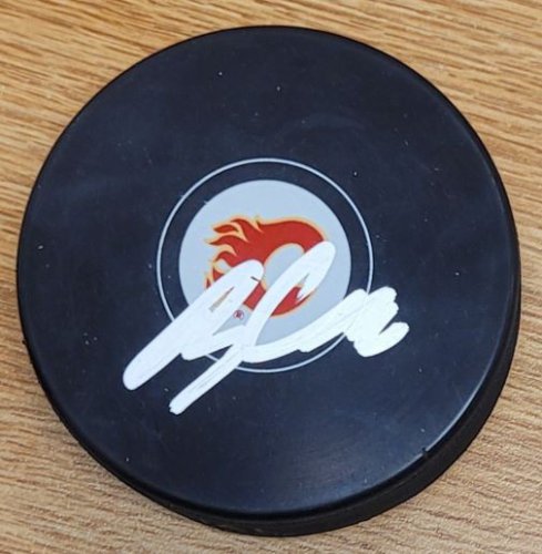 Blake Coleman Autographed Signed Calgary Flames Hockey Puck - Autographs