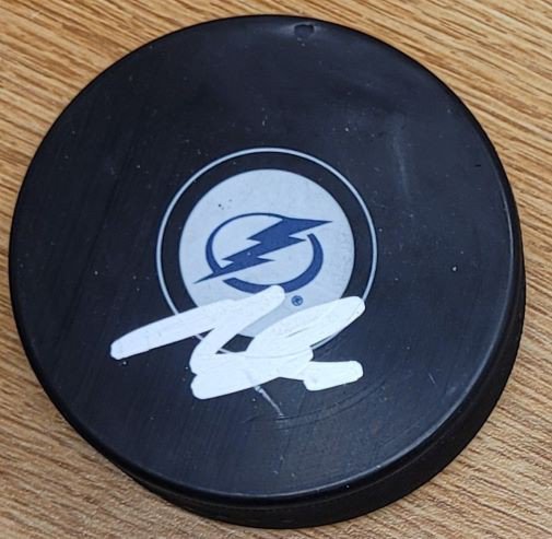 Blake Coleman Autographed Signed Tampa Bay Lightning Hockey Puck - Autographs