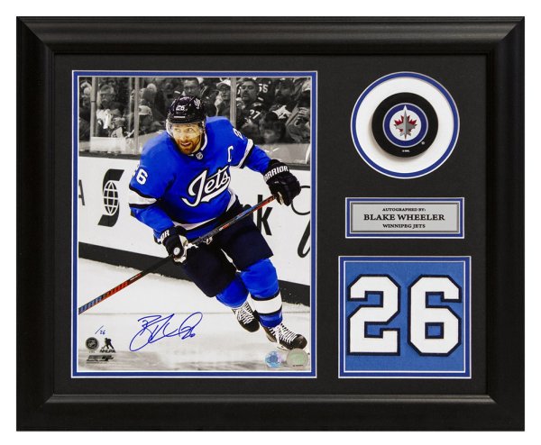 Blake Wheeler Autographed Signed Winnipeg Jets Game Day Number 20x24 Frame