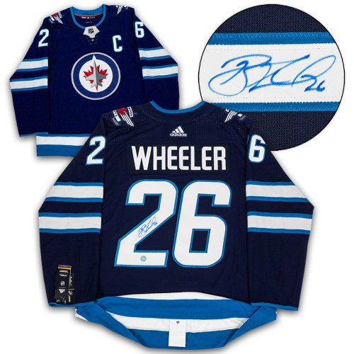 Blake Wheeler Winnipeg Jets Autographed Signed Blue adidas Jersey
