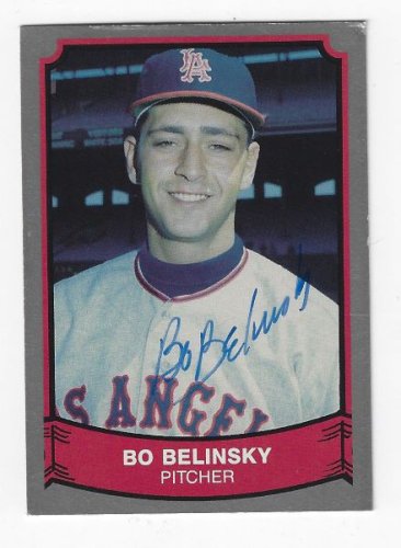 Bo Belinsky Autographed Signed California Angels Pacific Legends Card - Autographs