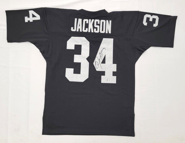 Bo Jackson Autographed Oakland Raiders Mitchell & Ness Authentic Jersey Beckett Witnessed