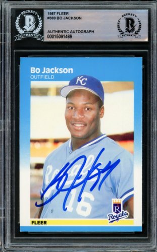 Bo Jackson Signed Royals Breaking Bat 16x20 Photo (Jackson