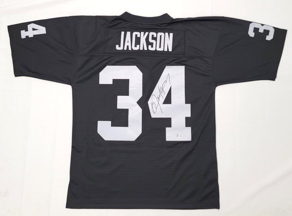 Bo Jackson Autographed Signed Oakland Raiders Mitchell & Ness Jersey Beckett Witnessed 