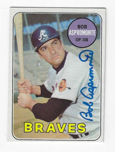Bob Aspromonte Autographed Signed Atlanta Braves 1969 Topps Card - Autographs