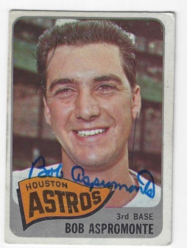 Bob Aspromonte Autographed Signed Houston Astros 1965 Topps Card - Autographs