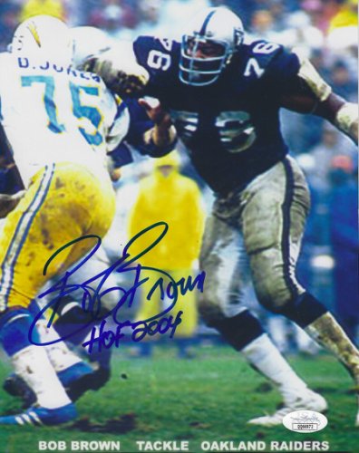 Bob Brown Autographed Signed 8X10 Oakland Raiders Photo JSA - Autographs
