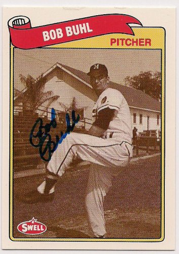 Bob Buhl Autographed Signed 1989 Swell Baseball Greats Card - Autographs