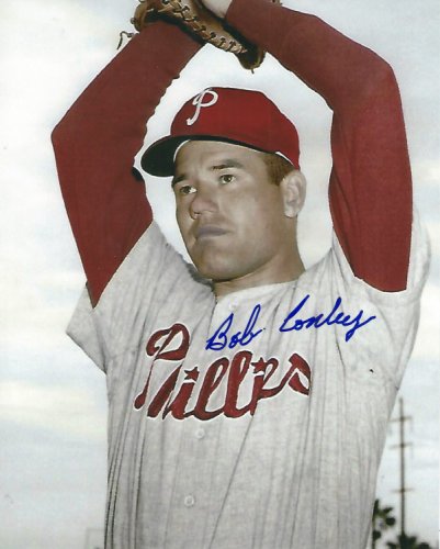 Bob Conley Autographed Signed 8X10 Philadelphia Phillies Photo - Autographs