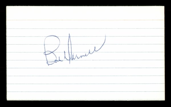 Bob Darnell Autographed Signed 3X5 Index Card Brooklyn Dodgers #174120 