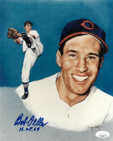 Bob Feller Signed Autographed MLB Baseball Cleveland Indians PSA D77917 -  Cardboard Legends