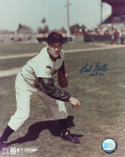 Bob Feller signed baseball card with COA – Fastball Collectibles