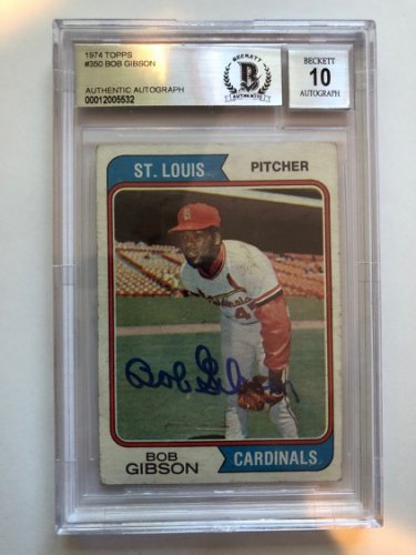 Bob Gibson Autographed Memorabilia | Signed Photo, Jersey Bob Gibson Autographed Memorabilia | Signed Photo, Jersey