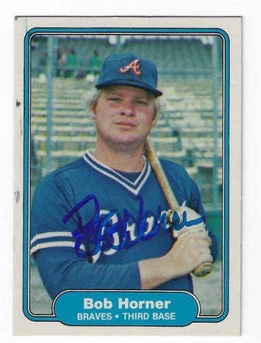 Bob Horner Autographed Signed 1982 Fleer Card - Autographs
