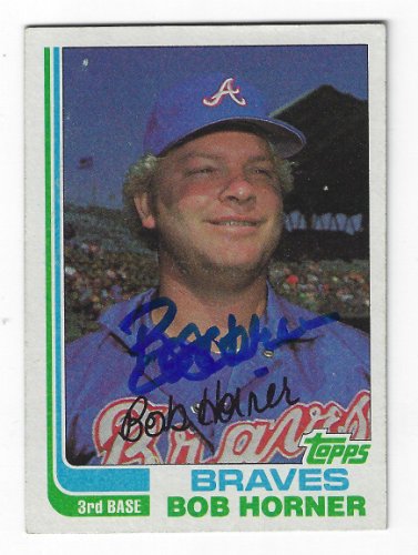 Bob Horner Autographed Signed 1982 Topps Card - Autographs