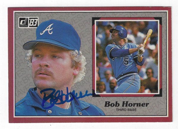 Bob Horner Autographed Signed 1983 Donruss Action All Star Card - Autographs