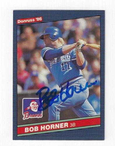 Bob Horner Autographed Signed 1986 Donruss Card - Autographs