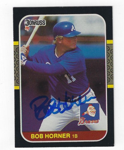 Bob Horner Autographed Signed 1987 Donruss Card - Autographs