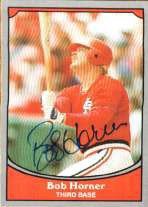 Bob Horner Autographed Signed Pacific Legends Card - Autographs