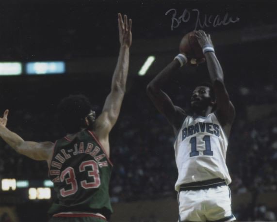 RSA Bob Mcadoo Signed HOF 2000 Inscription Buffalo White Basketball Jersey (Beckett)