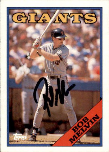 Bob Melvin Autographed Signed 1988 Topps Card - Autographs