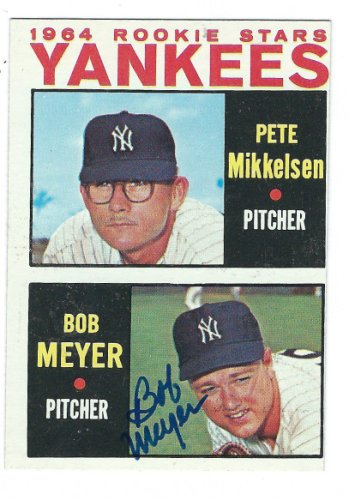 Bob Meyer Autographed Signed 1964 Topps Card - Autographs