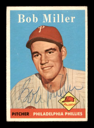 Bob Miller Autographed 1958 Topps Card #326 Philadelphia Phillies #198554
